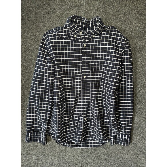 J CREW FLEX BLACK PLAID BUTTON DOWN M - Picture 1 of 3